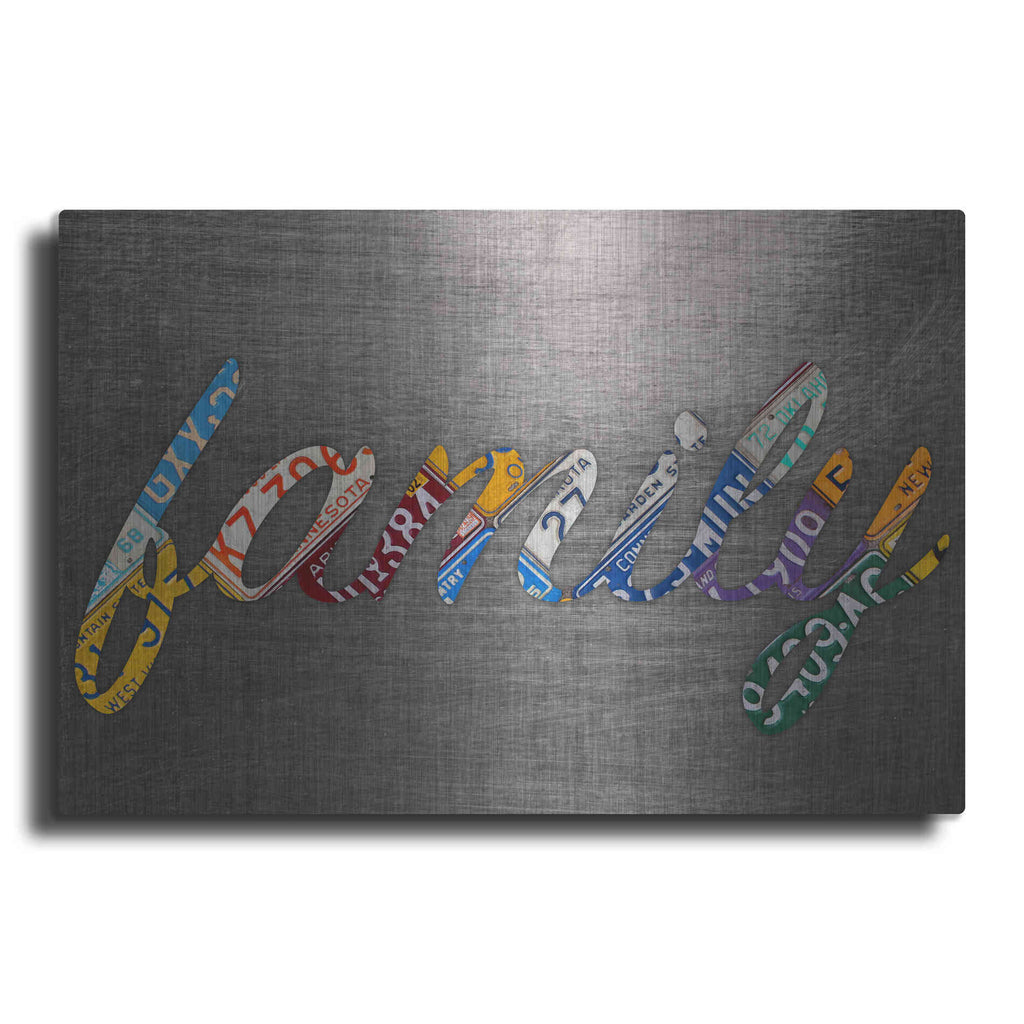 Luxe Metal Art 'Family Sign Metal' by Design Turnpike, Metal Wall Art
