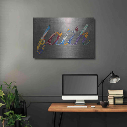 Luxe Metal Art 'Faith Sign Metal' by Design Turnpike, Metal Wall Art,36x24