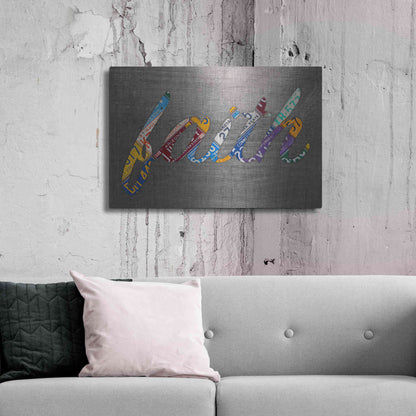 Luxe Metal Art 'Faith Sign Metal' by Design Turnpike, Metal Wall Art,36x24