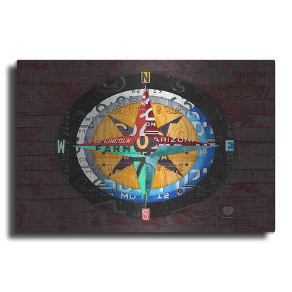 Luxe Metal Art 'Compass' by Design Turnpike, Metal Wall Art