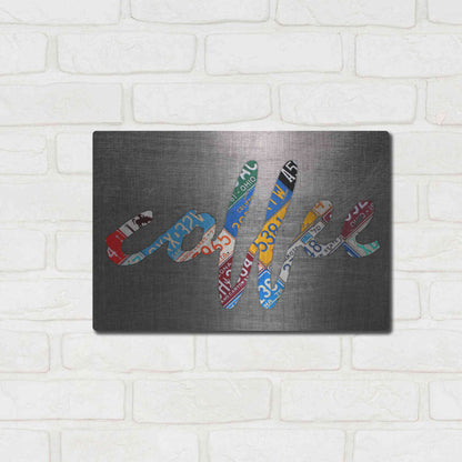 Luxe Metal Art 'Coffee Sign Metal' by Design Turnpike, Metal Wall Art,16x12