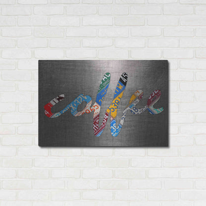 Luxe Metal Art 'Coffee Sign Metal' by Design Turnpike, Metal Wall Art,36x24