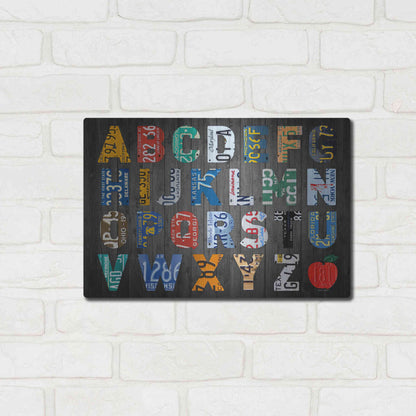 Luxe Metal Art 'Big Alphabet' by Design Turnpike, Metal Wall Art,16x12