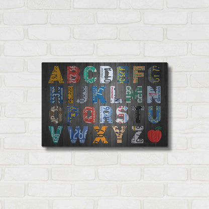 Luxe Metal Art 'Big Alphabet' by Design Turnpike, Metal Wall Art,24x16
