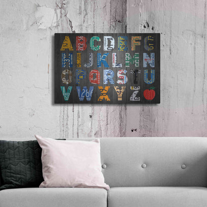 Luxe Metal Art 'Big Alphabet' by Design Turnpike, Metal Wall Art,36x24