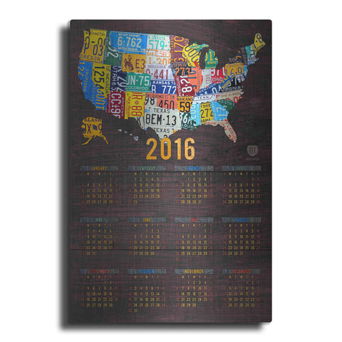 Luxe Metal Art '2016 Calendar' by Design Turnpike, Metal Wall Art