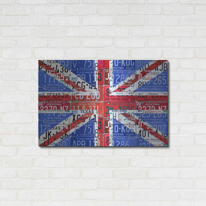 Luxe Metal Art 'UK Flag License Plate' by Design Turnpike, Metal Wall Art,36x24