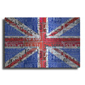 Luxe Metal Art 'UK Flag License Plate' by Design Turnpike, Metal Wall Art