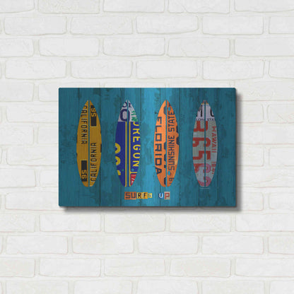 Luxe Metal Art 'Surf' by Design Turnpike, Metal Wall Art,24x16