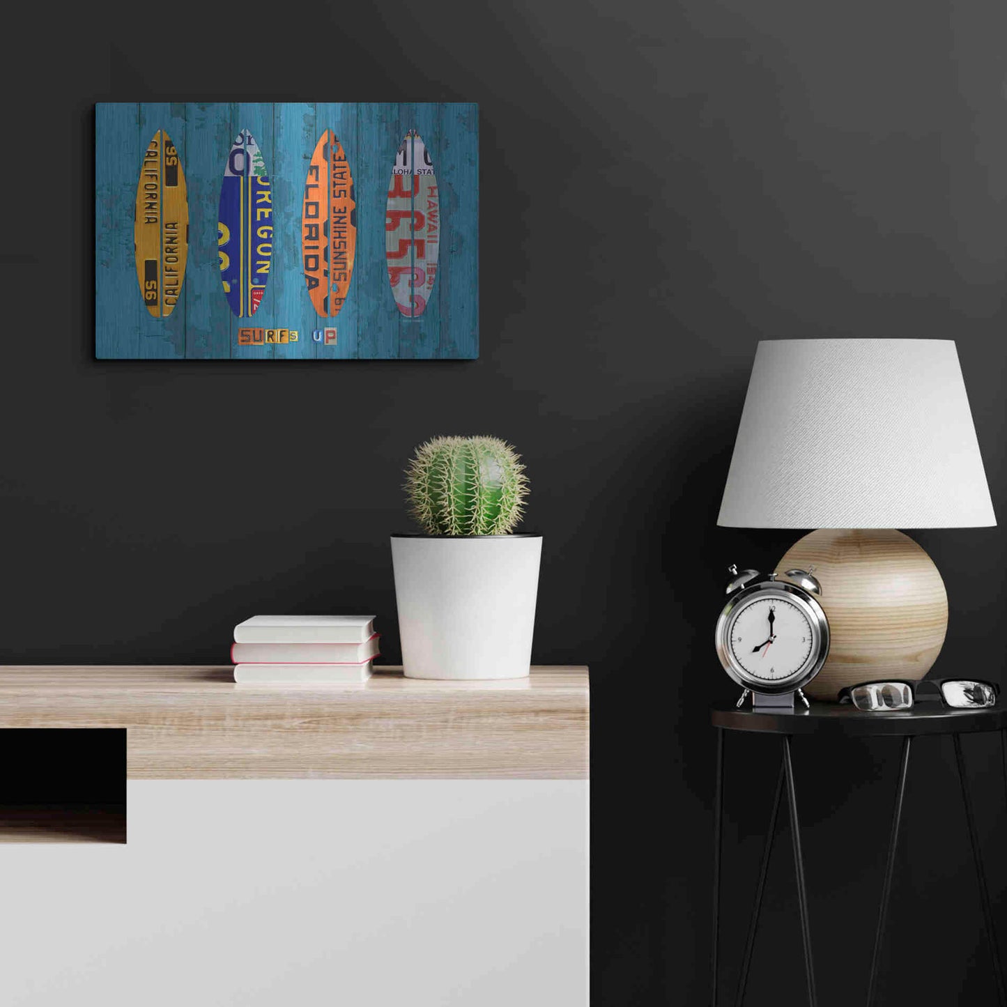 Luxe Metal Art 'Surf' by Design Turnpike, Metal Wall Art,24x16