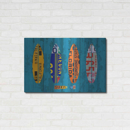 Luxe Metal Art 'Surf' by Design Turnpike, Metal Wall Art,36x24