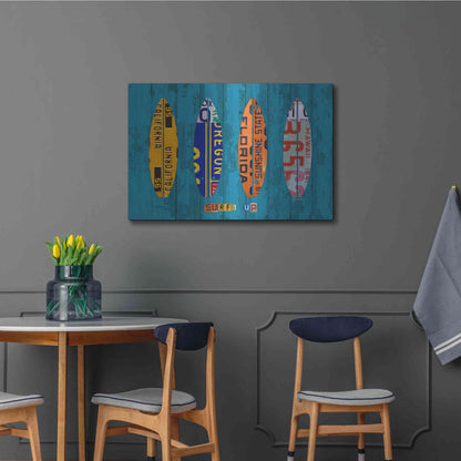 Luxe Metal Art 'Surf' by Design Turnpike, Metal Wall Art,36x24
