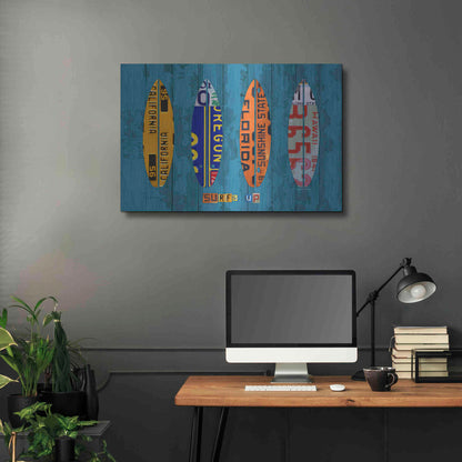 Luxe Metal Art 'Surf' by Design Turnpike, Metal Wall Art,36x24