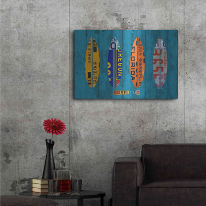 Luxe Metal Art 'Surf' by Design Turnpike, Metal Wall Art,36x24