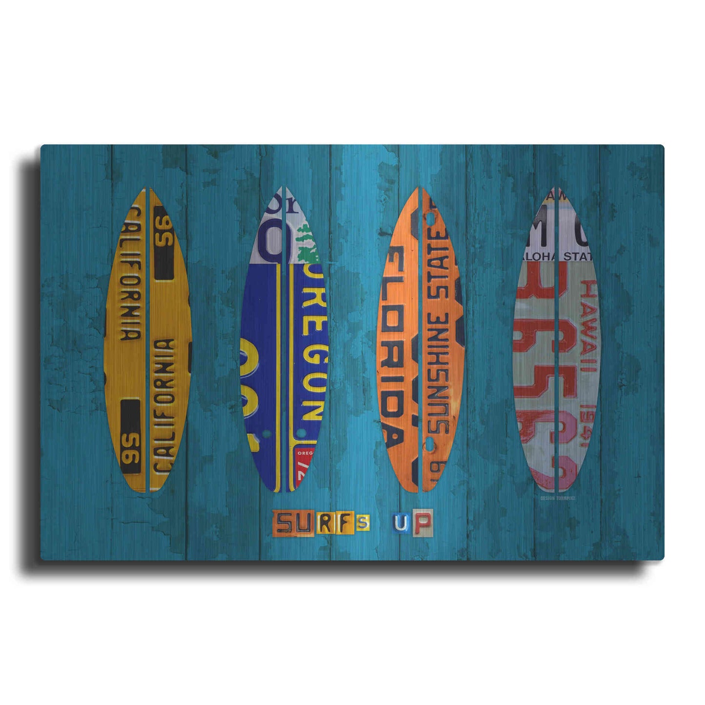 Luxe Metal Art 'Surf' by Design Turnpike, Metal Wall Art
