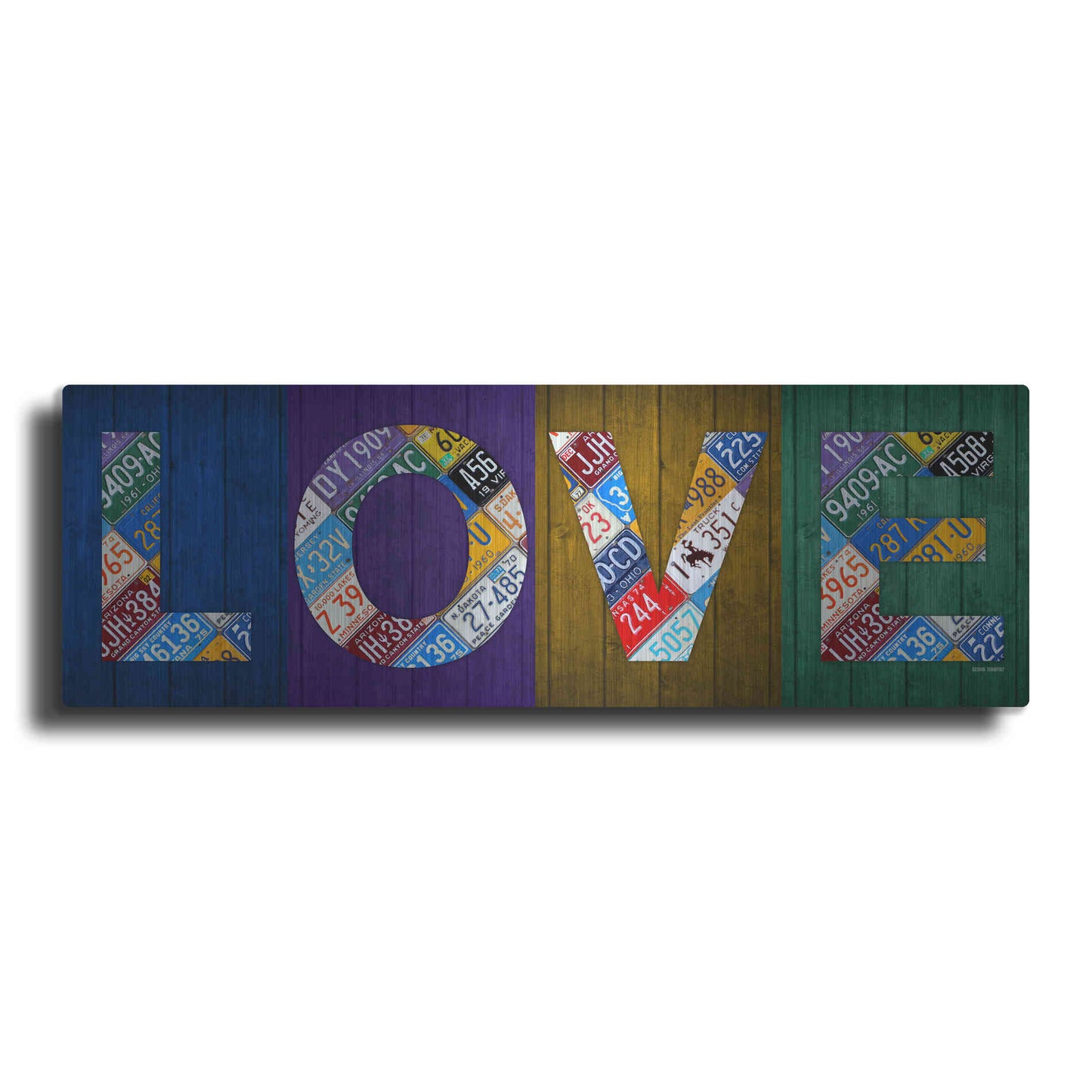 Luxe Metal Art 'Love' by Design Turnpike, Metal Wall Art