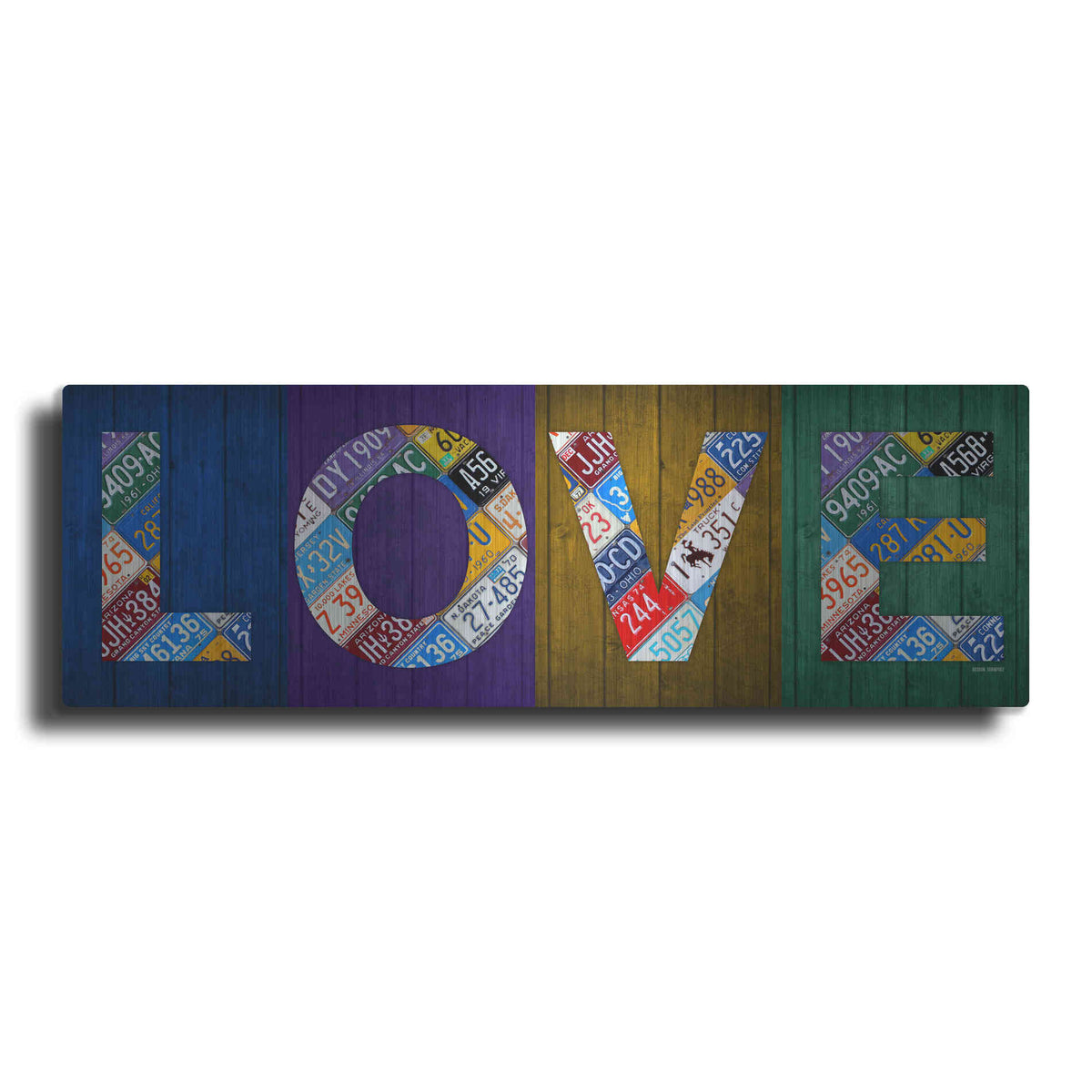 Luxe Metal Art 'Love' by Design Turnpike, Metal Wall Art