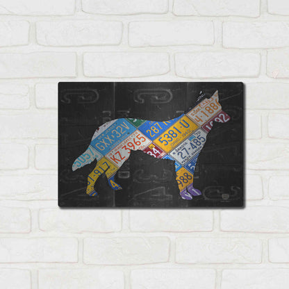 Luxe Metal Art 'German Shepherd' by Design Turnpike, Metal Wall Art,16x12