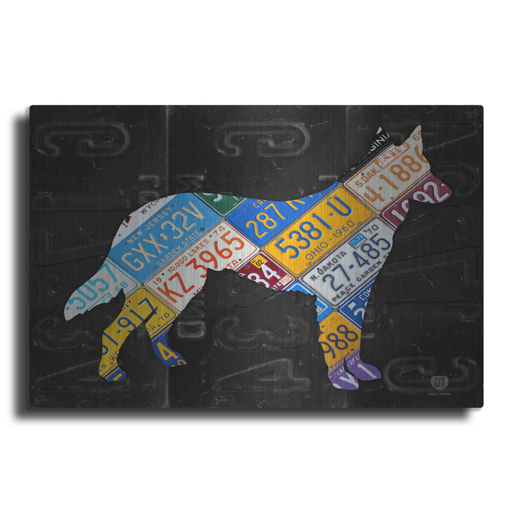 Luxe Metal Art 'German Shepherd' by Design Turnpike, Metal Wall Art