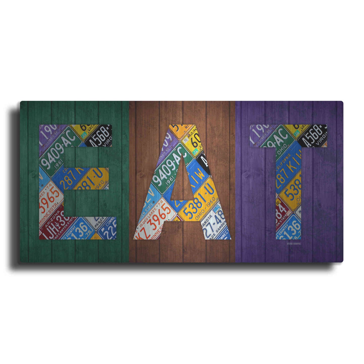 Luxe Metal Art 'Eat' by Design Turnpike, Metal Wall Art