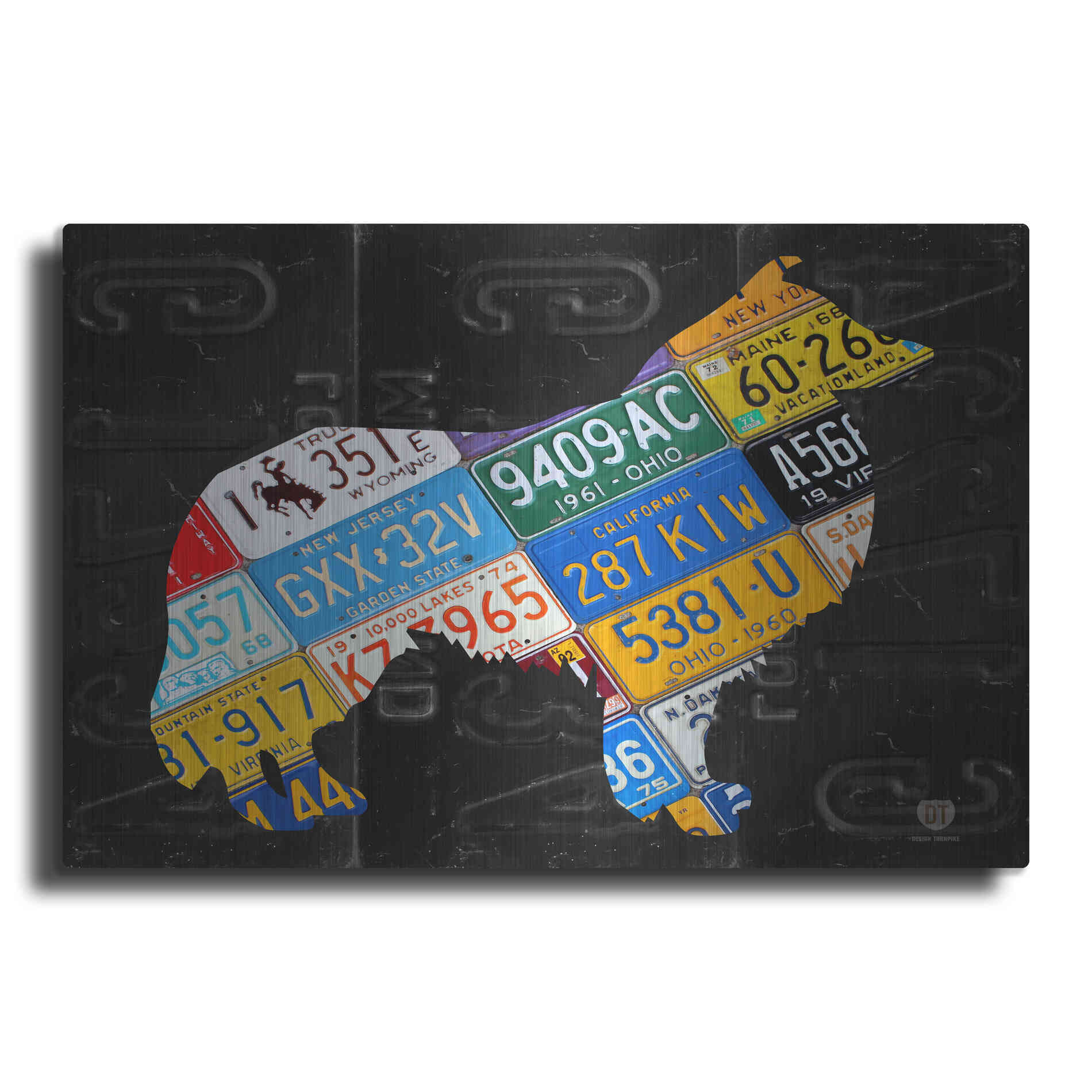 Luxe Metal Art 'Collie' by Design Turnpike, Metal Wall Art