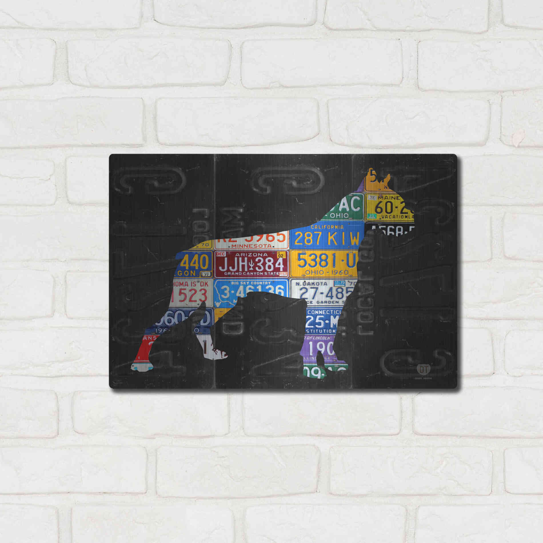 Luxe Metal Art 'Boxer' by Design Turnpike, Metal Wall Art,16x12