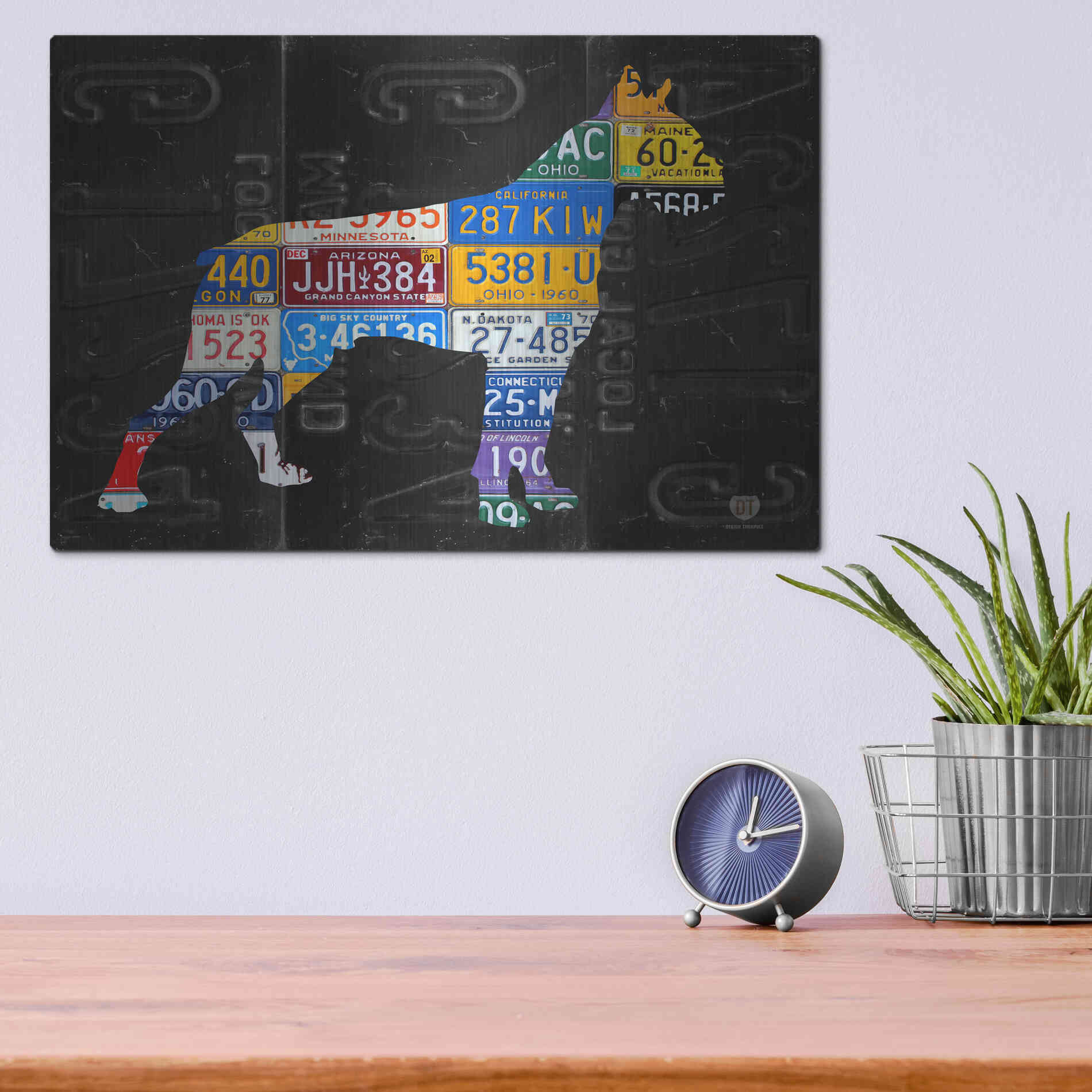 Luxe Metal Art 'Boxer' by Design Turnpike, Metal Wall Art,16x12