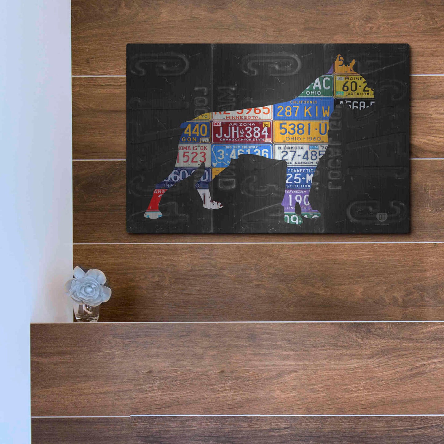 Luxe Metal Art 'Boxer' by Design Turnpike, Metal Wall Art,16x12