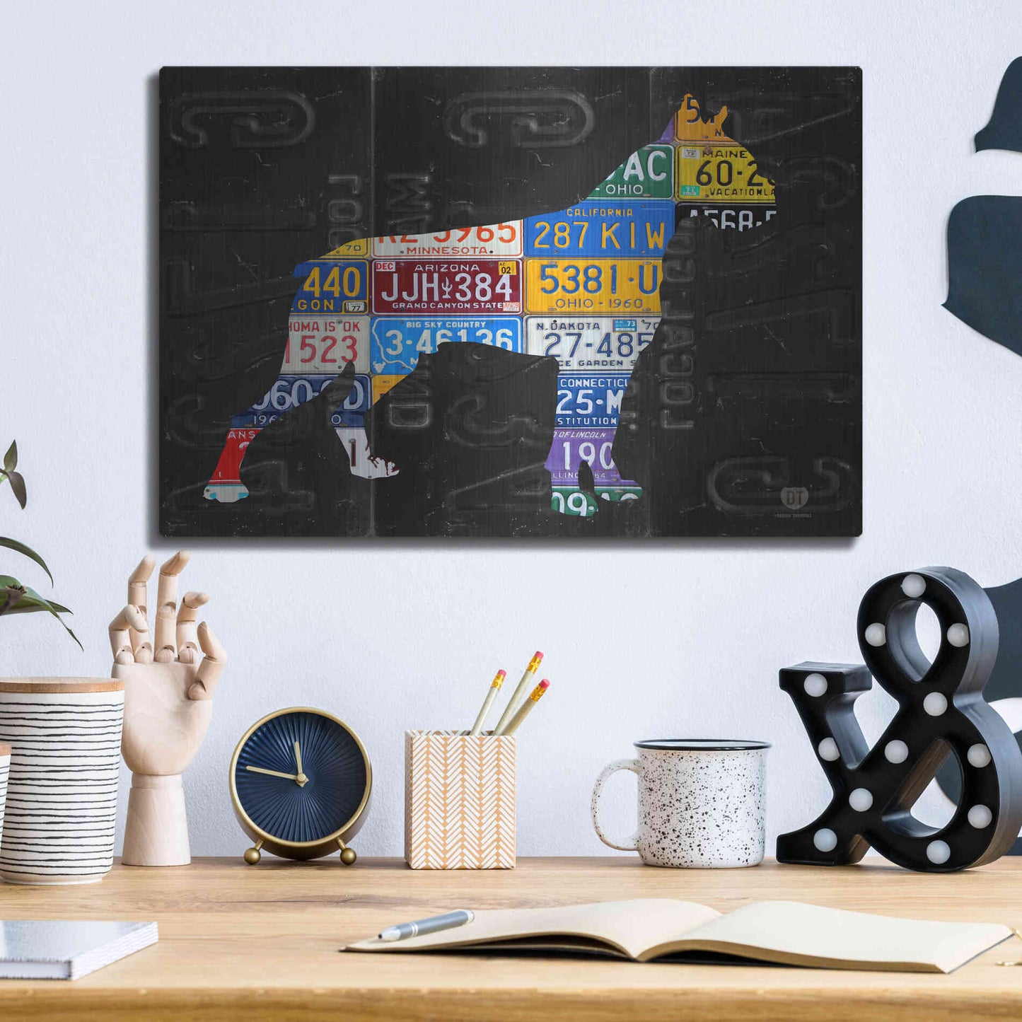 Luxe Metal Art 'Boxer' by Design Turnpike, Metal Wall Art,16x12