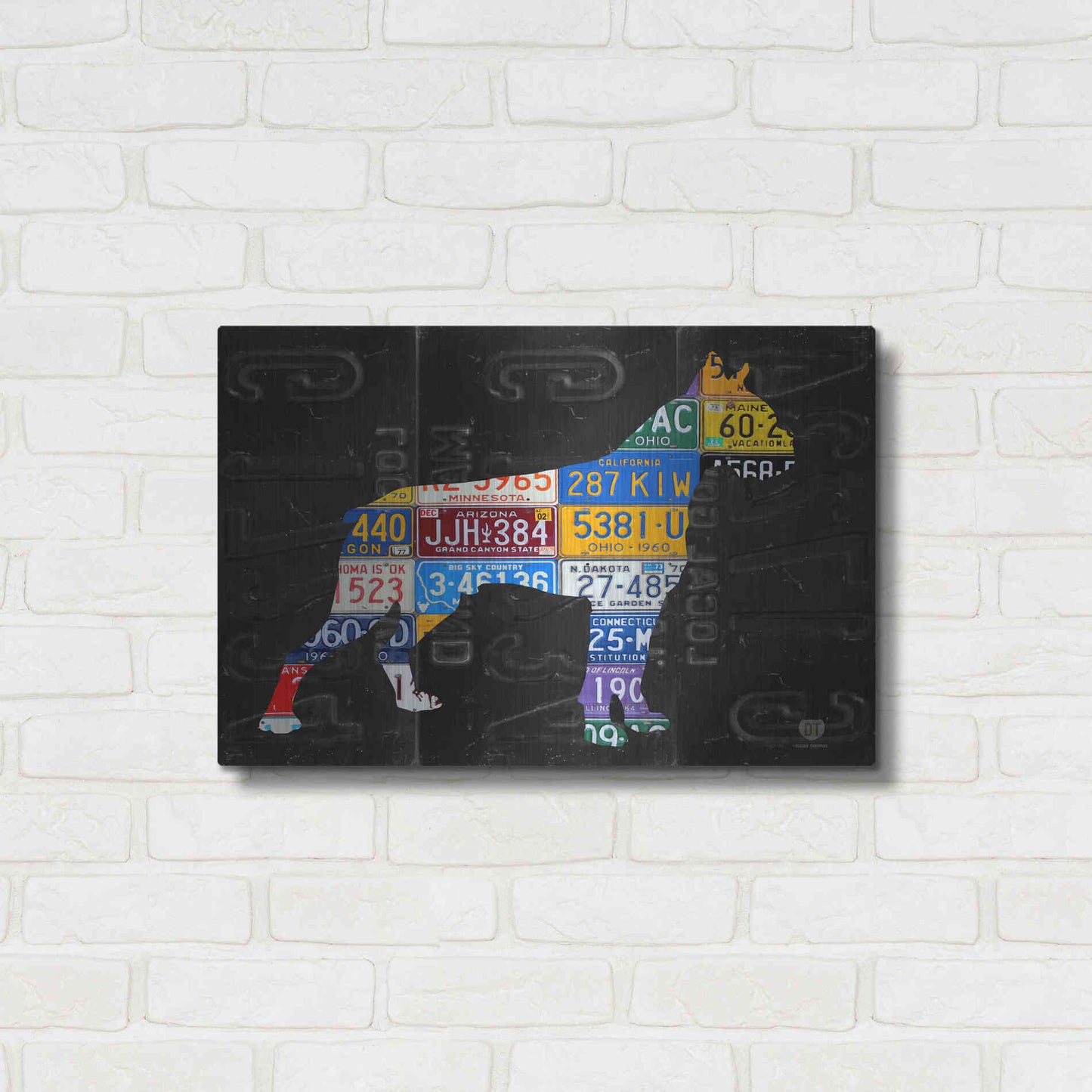 Luxe Metal Art 'Boxer' by Design Turnpike, Metal Wall Art,24x16