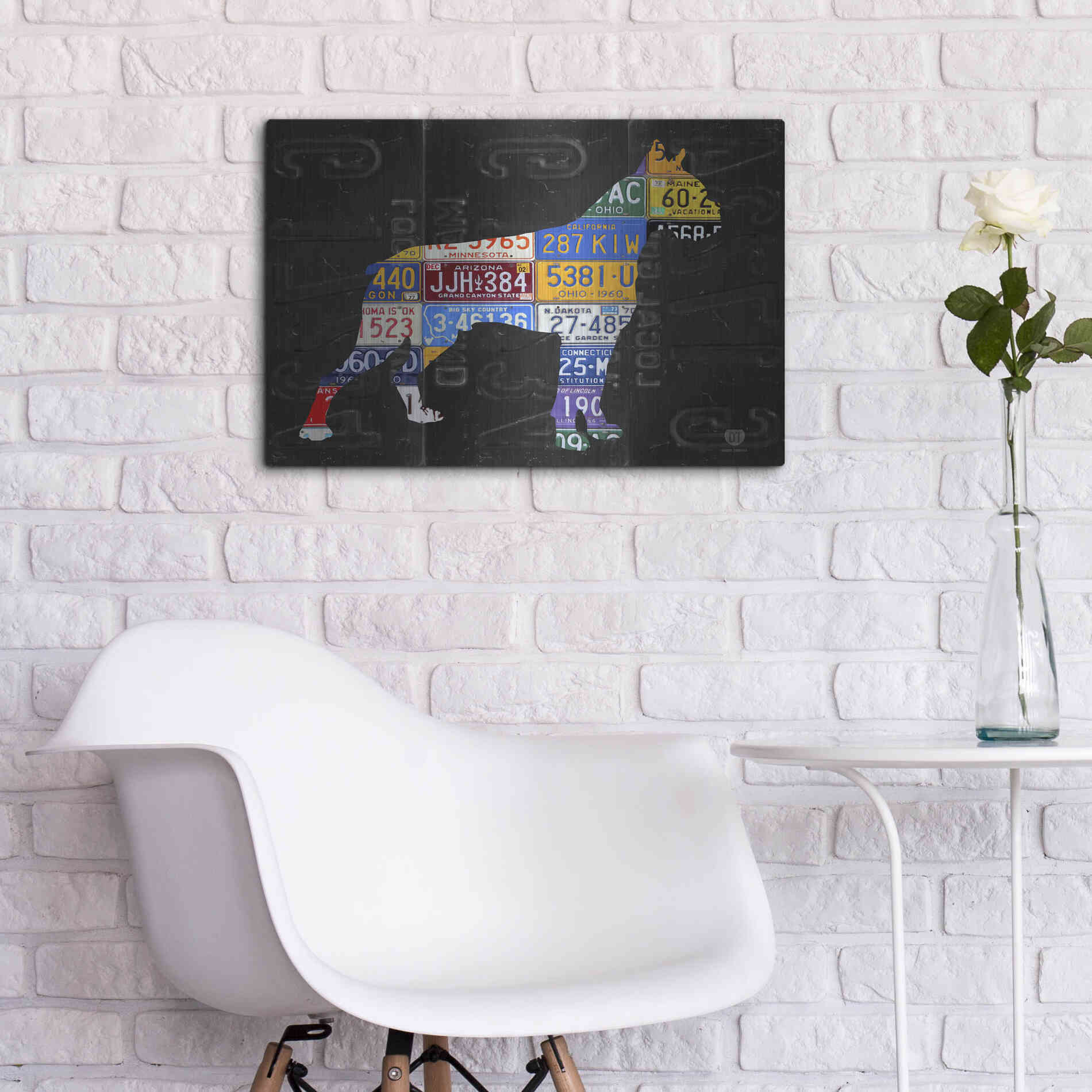 Luxe Metal Art 'Boxer' by Design Turnpike, Metal Wall Art,24x16