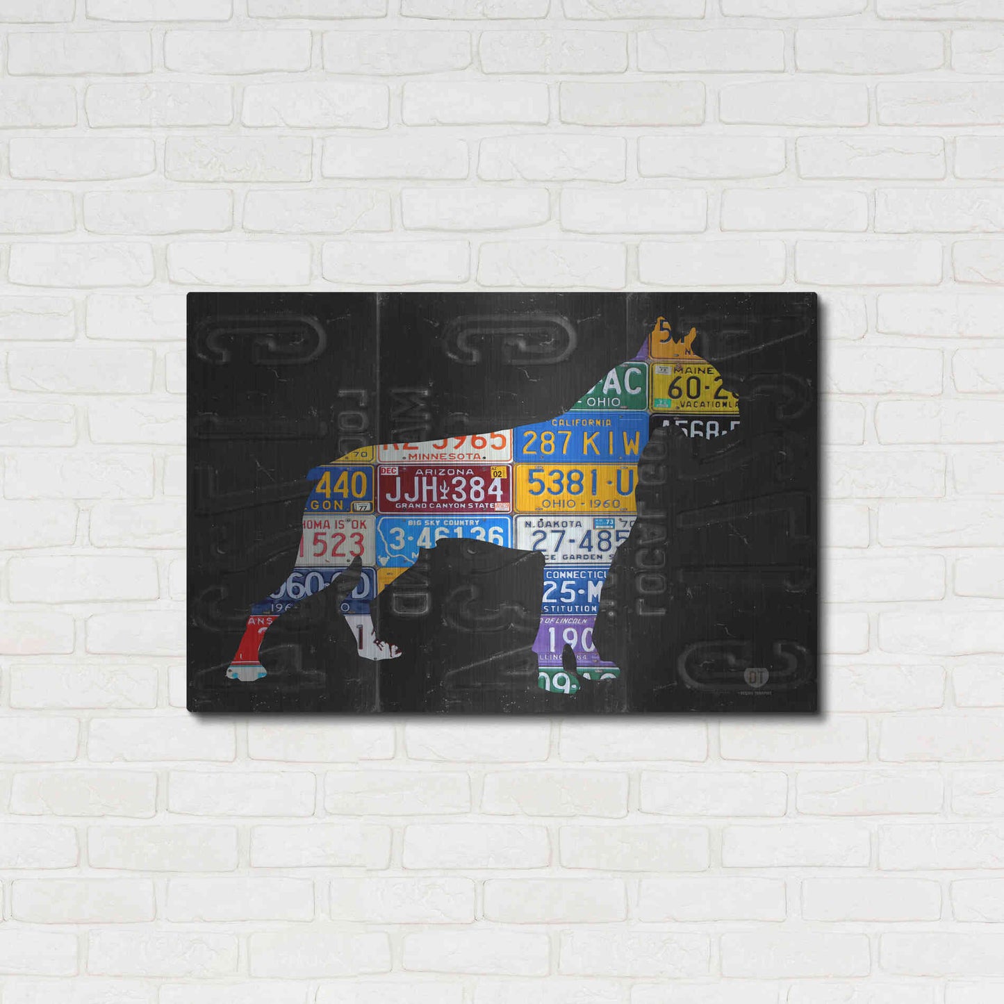 Luxe Metal Art 'Boxer' by Design Turnpike, Metal Wall Art,36x24