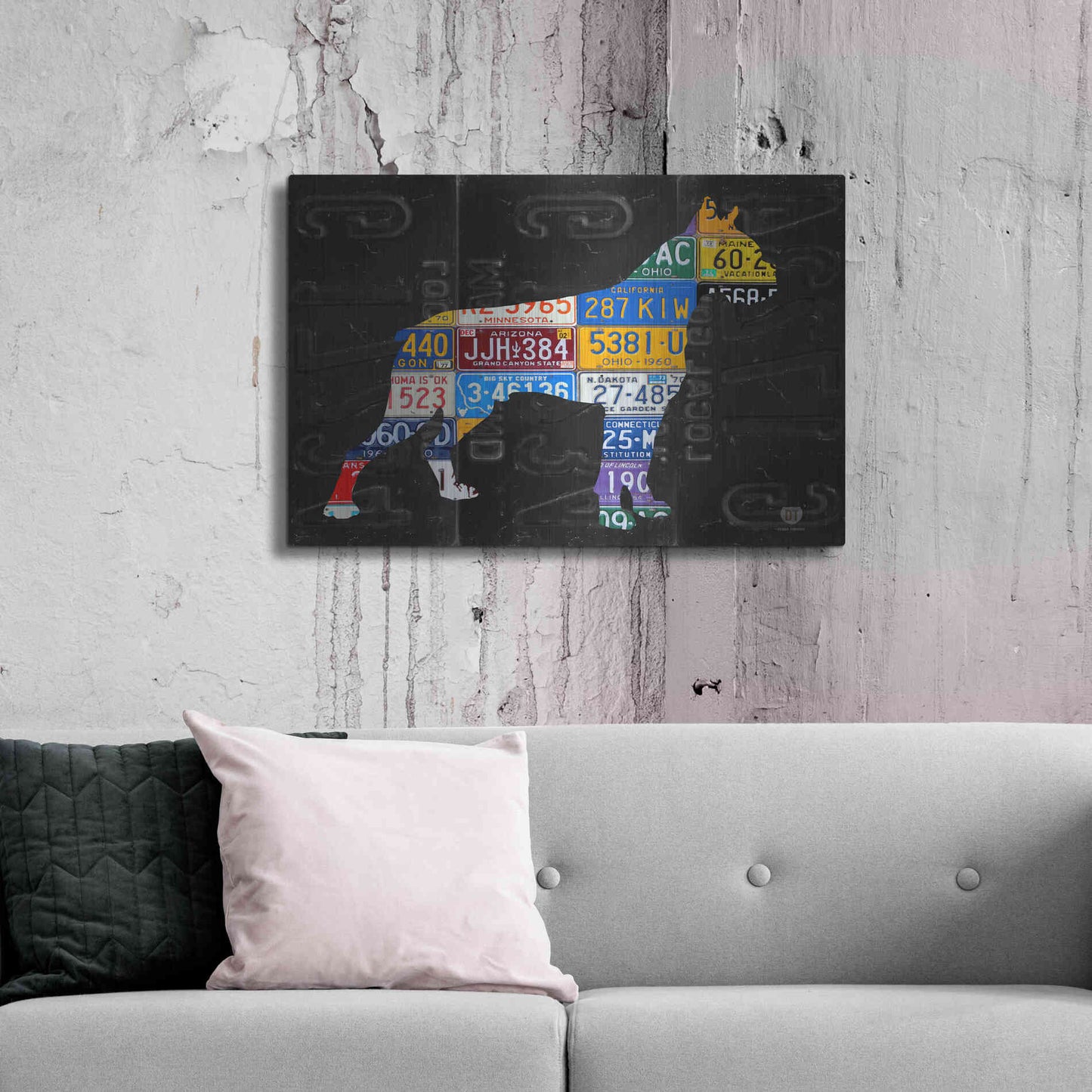 Luxe Metal Art 'Boxer' by Design Turnpike, Metal Wall Art,36x24