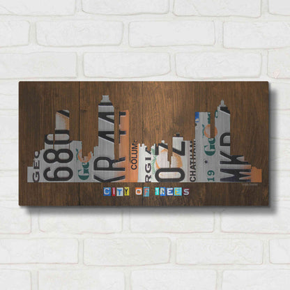 Luxe Metal Art 'Atlanta Skyline' by Design Turnpike, Metal Wall Art,24x12