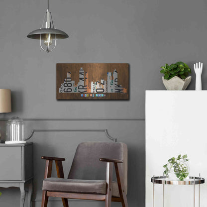 Luxe Metal Art 'Atlanta Skyline' by Design Turnpike, Metal Wall Art,24x12