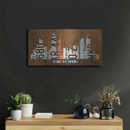 Luxe Metal Art 'Atlanta Skyline' by Design Turnpike, Metal Wall Art,24x12