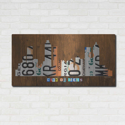 Luxe Metal Art 'Atlanta Skyline' by Design Turnpike, Metal Wall Art,48x24