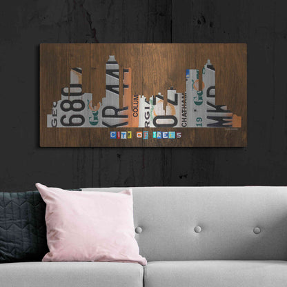 Luxe Metal Art 'Atlanta Skyline' by Design Turnpike, Metal Wall Art,48x24