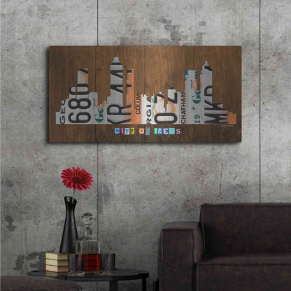 Luxe Metal Art 'Atlanta Skyline' by Design Turnpike, Metal Wall Art,48x24