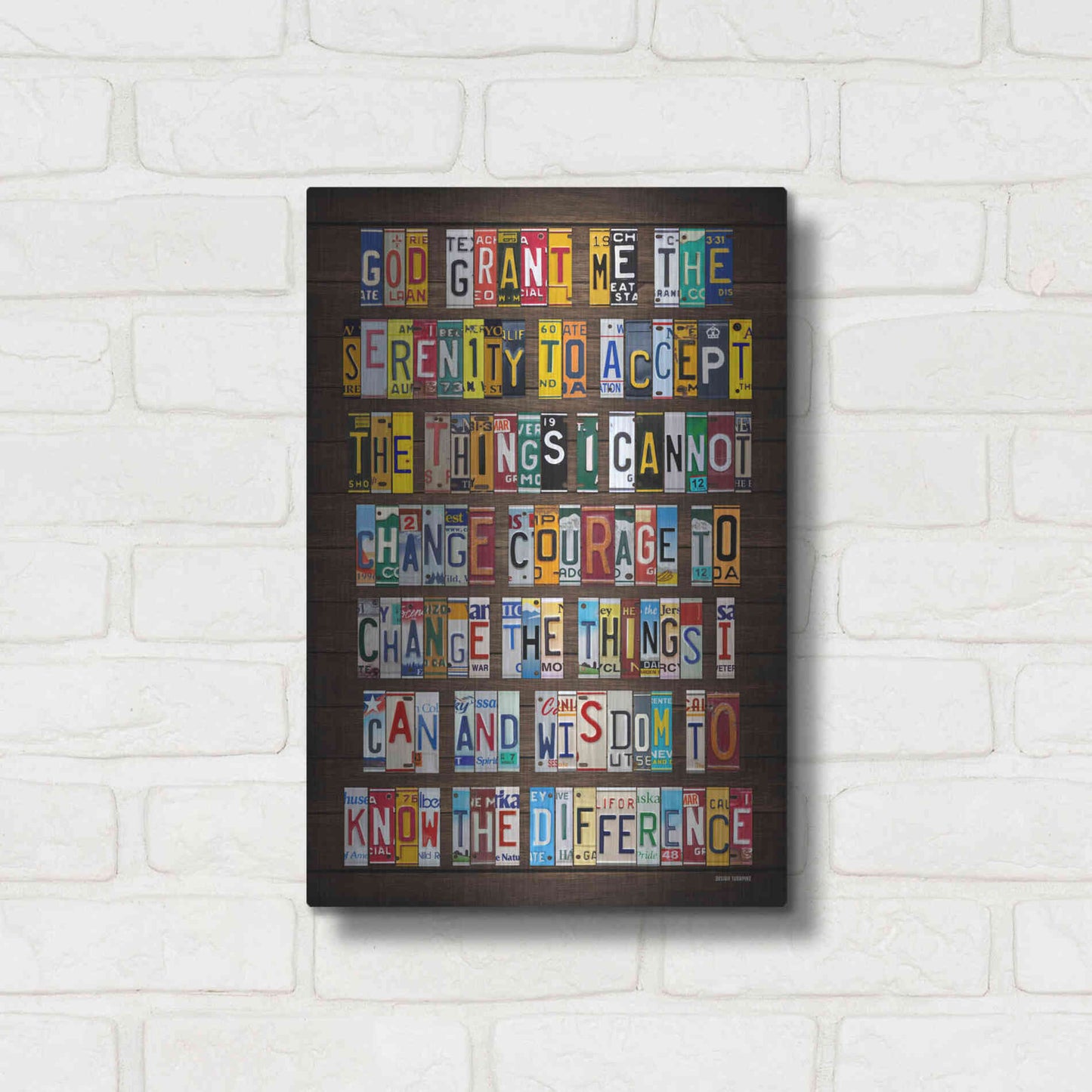 Luxe Metal Art 'Serenity 2' by Design Turnpike, Metal Wall Art,12x16