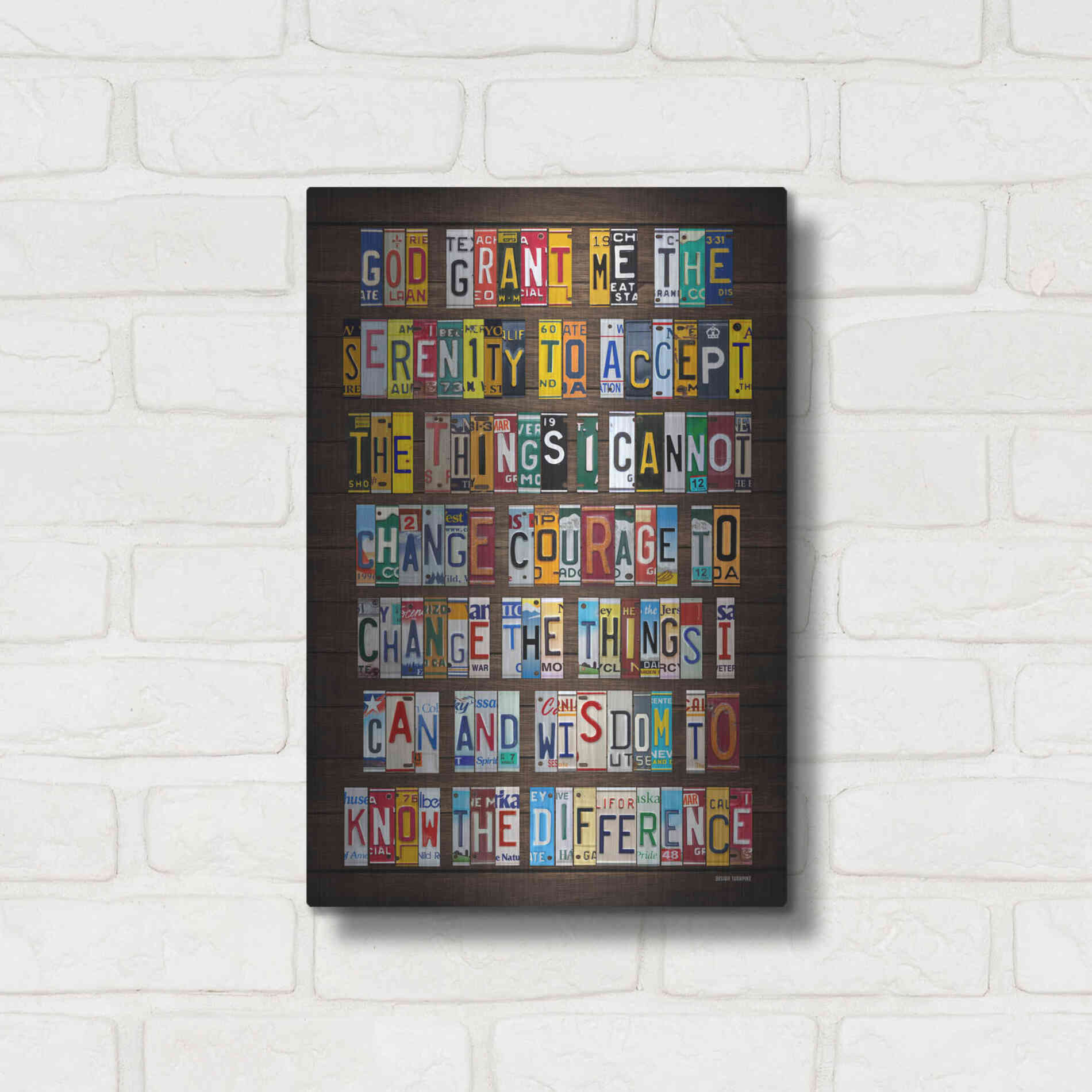 Luxe Metal Art 'Serenity 2' by Design Turnpike, Metal Wall Art,12x16