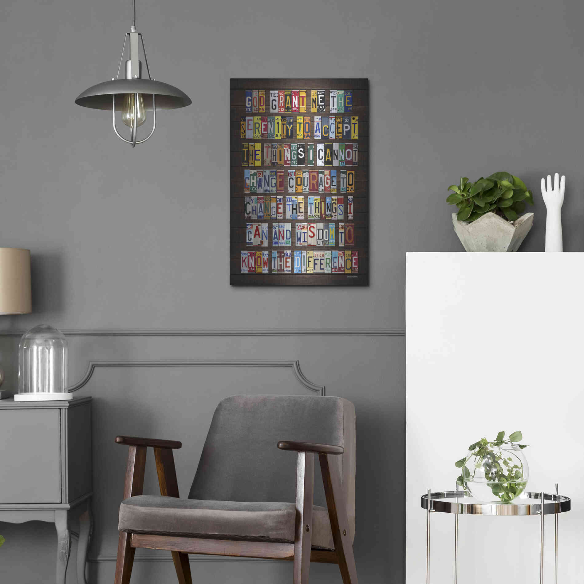 Luxe Metal Art 'Serenity 2' by Design Turnpike, Metal Wall Art,16x24