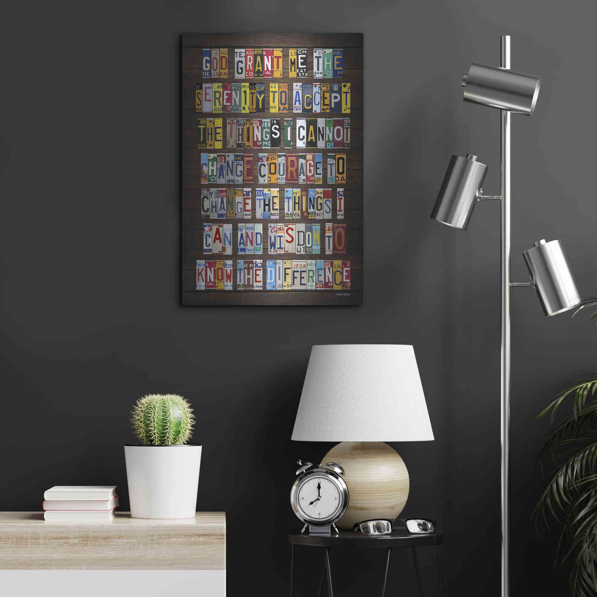 Luxe Metal Art 'Serenity 2' by Design Turnpike, Metal Wall Art,16x24