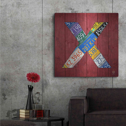 Luxe Metal Art 'X' by Design Turnpike, Metal Wall Art,36x36