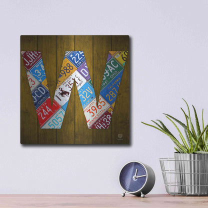 Luxe Metal Art 'W' by Design Turnpike, Metal Wall Art,12x12
