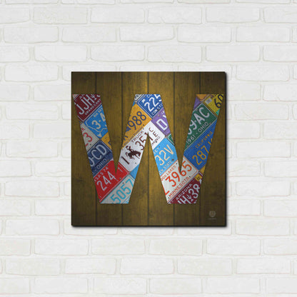 Luxe Metal Art 'W' by Design Turnpike, Metal Wall Art,24x24