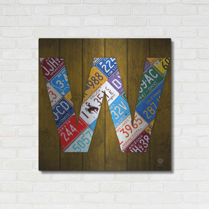 Luxe Metal Art 'W' by Design Turnpike, Metal Wall Art,36x36