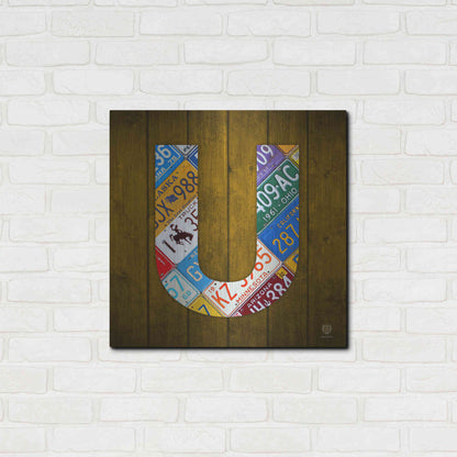 Luxe Metal Art 'U' by Design Turnpike, Metal Wall Art,24x24