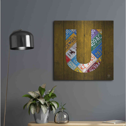 Luxe Metal Art 'U' by Design Turnpike, Metal Wall Art,24x24