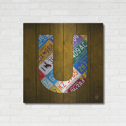Luxe Metal Art 'U' by Design Turnpike, Metal Wall Art,36x36